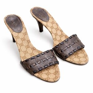 Gucci Black and Brown Heels